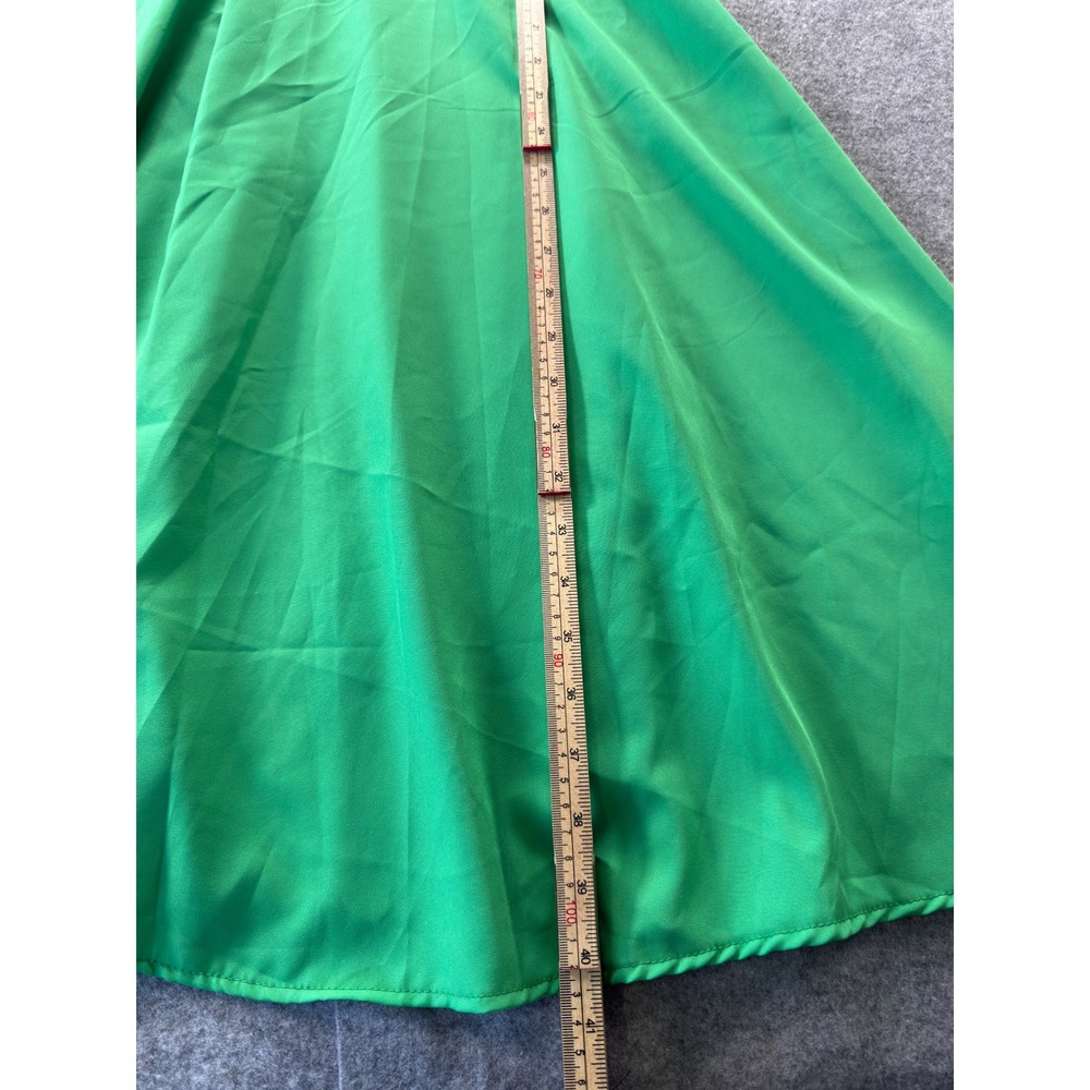 Unbranded Swing Dress Women Medium Green 1950s Rockabilly Fit and Flare Midi - Picture 5 of 14